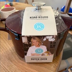 Martha Stewart Deep Red Dutch Oven